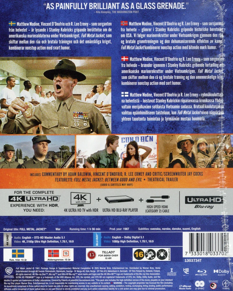 Full Metal Jacket - Limited Edition Steelbook (4K Ultra HD + Blu-ray)