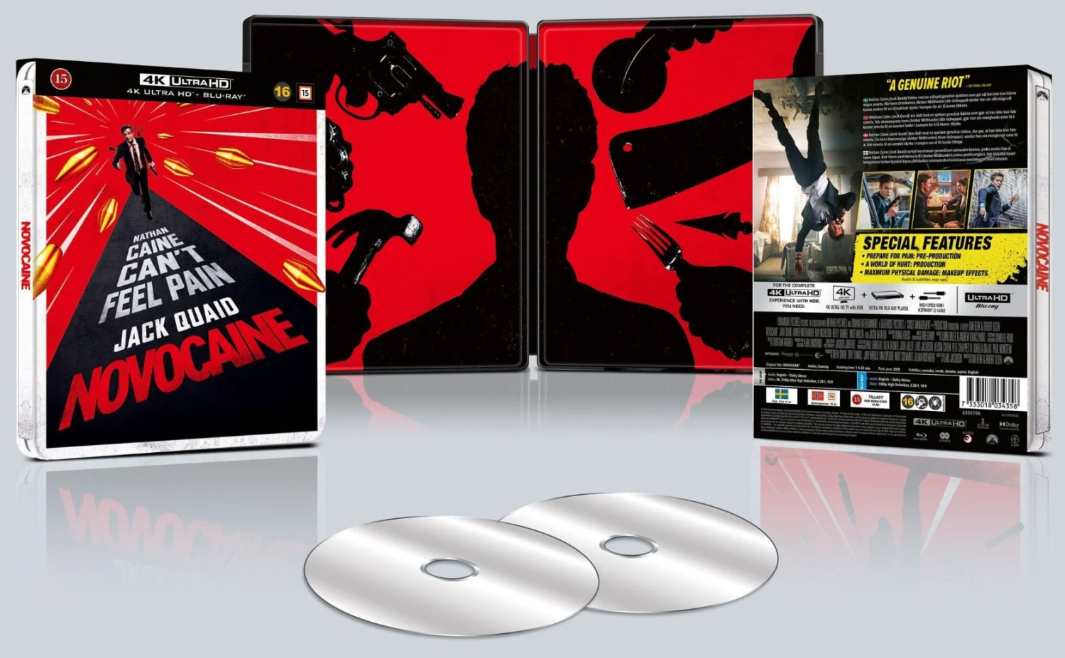 Novocaine (2025) Limited Edition Steelbook (4K UHD + Blu-ray)