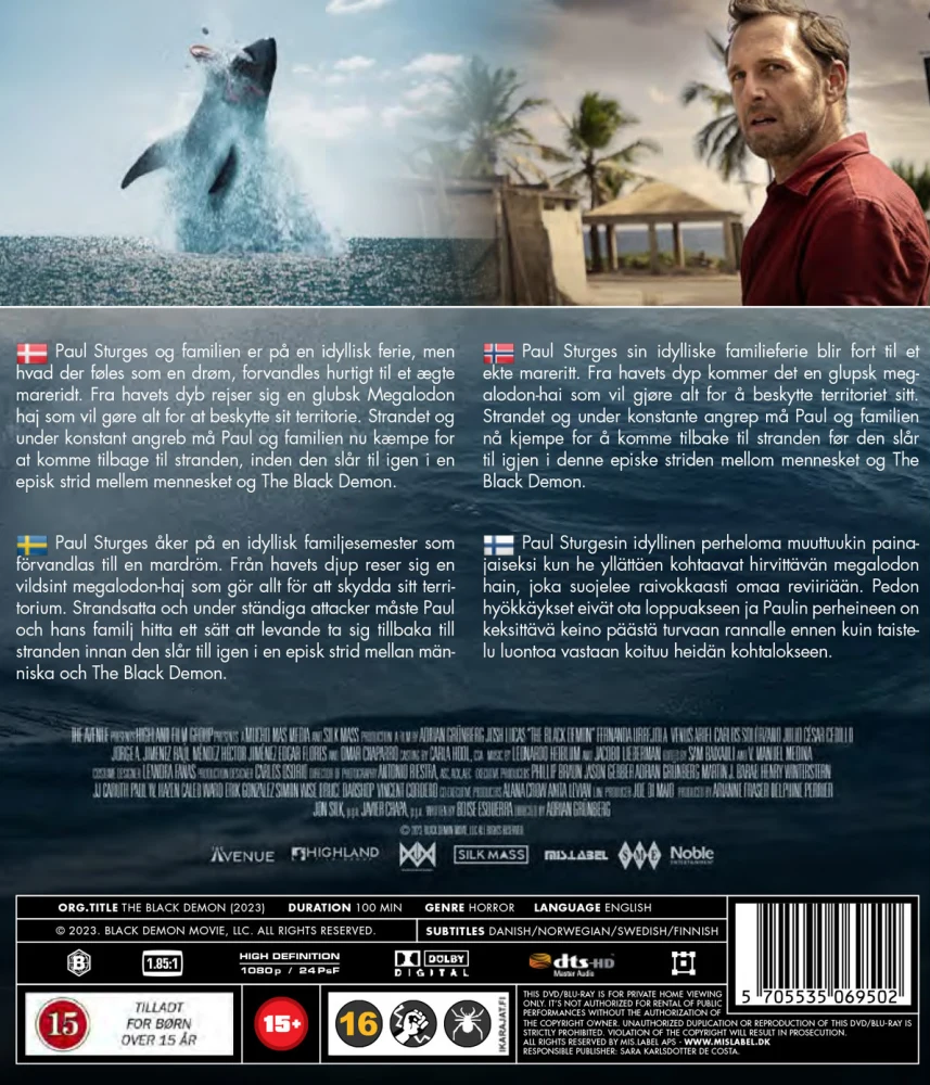 The Black Demon (Blu-ray) Josh Lucas (2023)