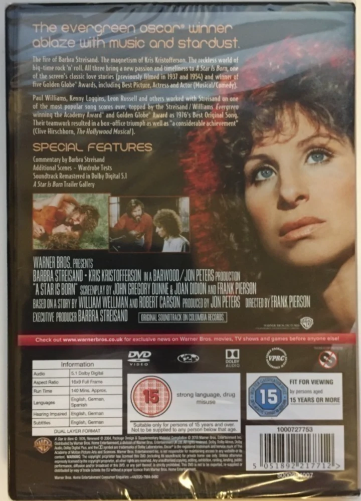 Tähti on syttynyt - A Star Is Born (1976) DVD