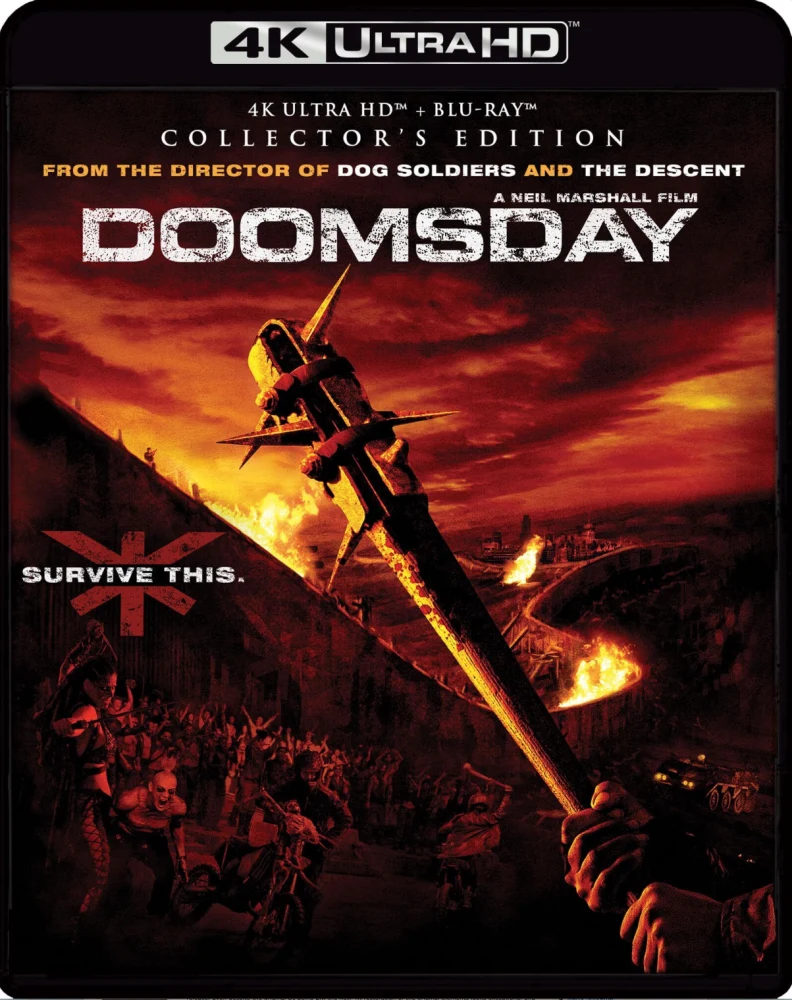 Doomsday - Collector's Edition (4K Ultra HD + Blu-ray) Slipcover (Shout Factory)