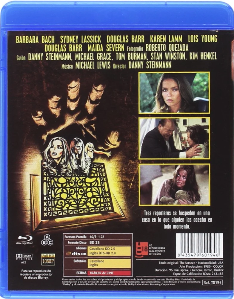 The Unseen (Blu-ray) Barbara Bach (1980)
