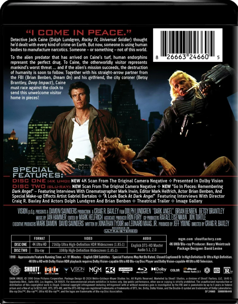 Musta enkeli / Dark Angel - Collector's Edition [4K Ultra HD + Blu-ray]