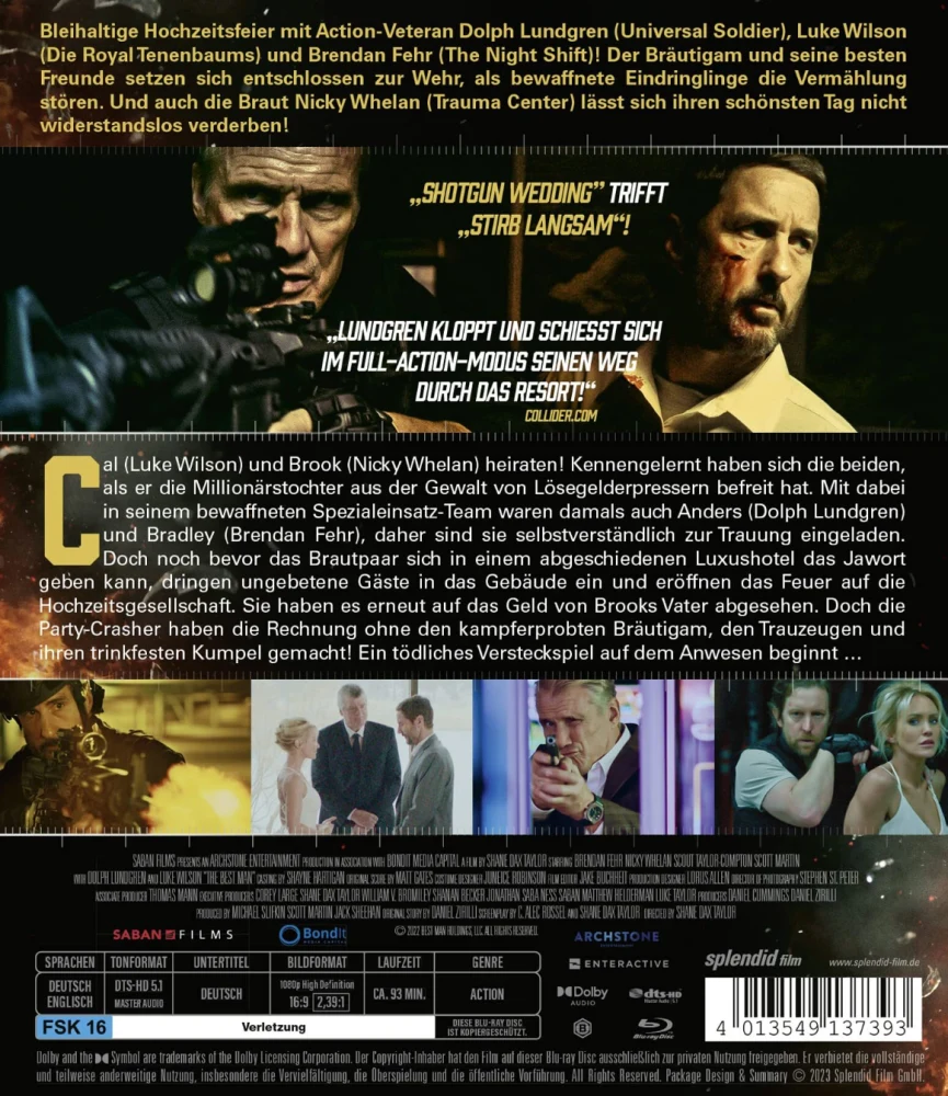 The Best Man [Blu-ray] Dolph Lundgren, Luke Wilson (2023)