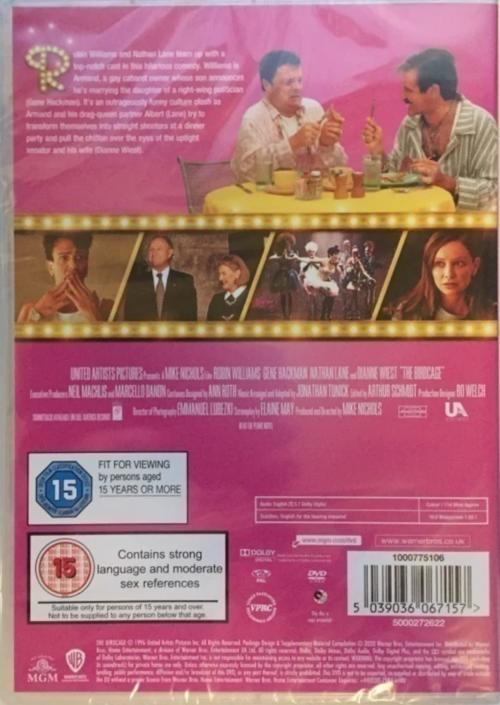 Lainahöyhenissä / The Birdcage (DVD)