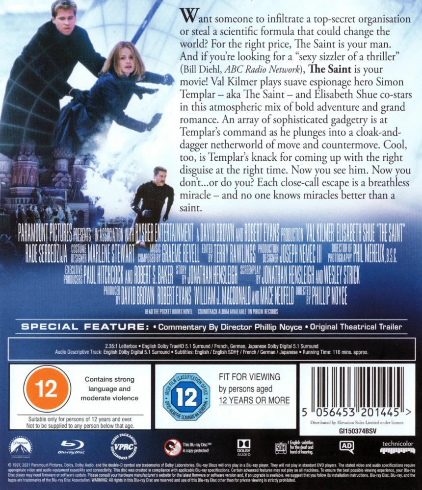 Pyhimys / The Saint (Blu-ray)