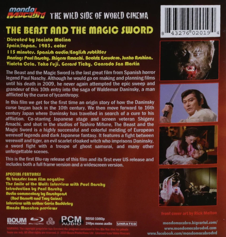 The Beast and the Magic Sword (Blu-ray) Mondo Macabro