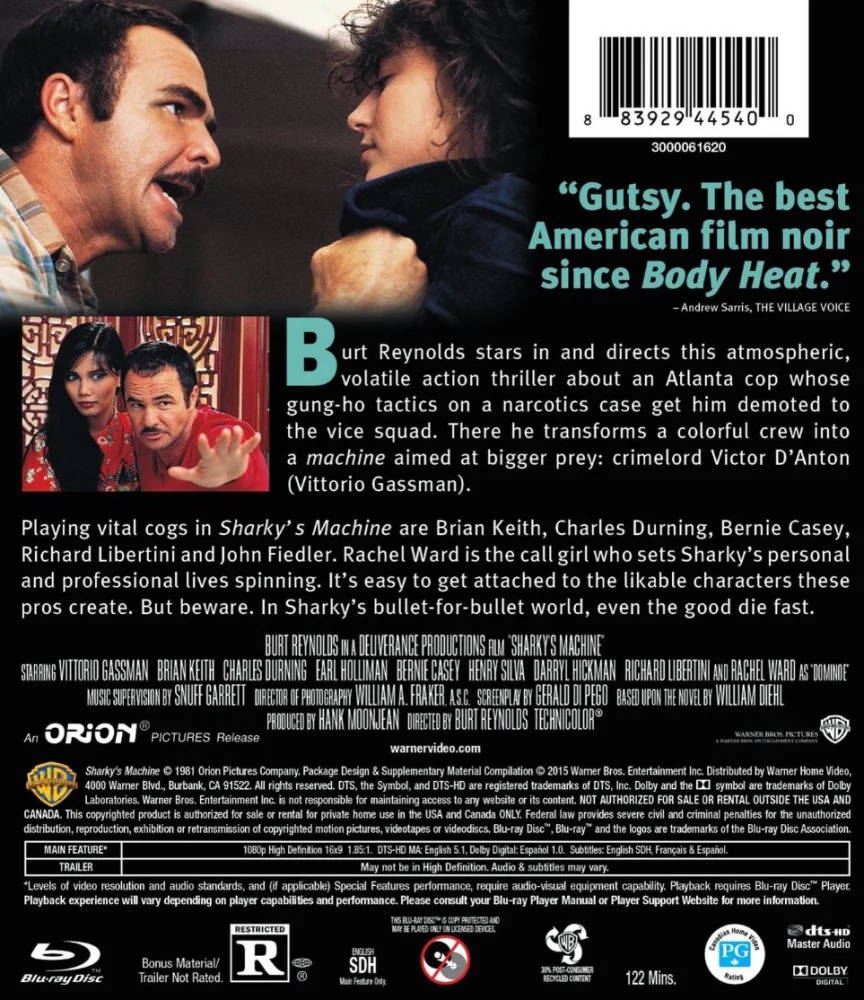 Sharky hoitaa homman - Sharky's Machine [Blu-ray]