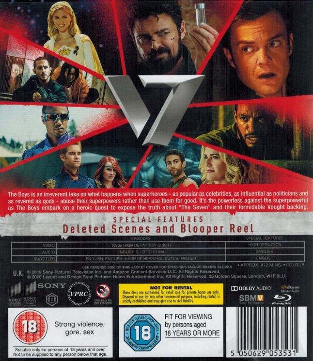 The Boys - Kausi 1 (Blu-ray) Karl Urban, Jack Quaid