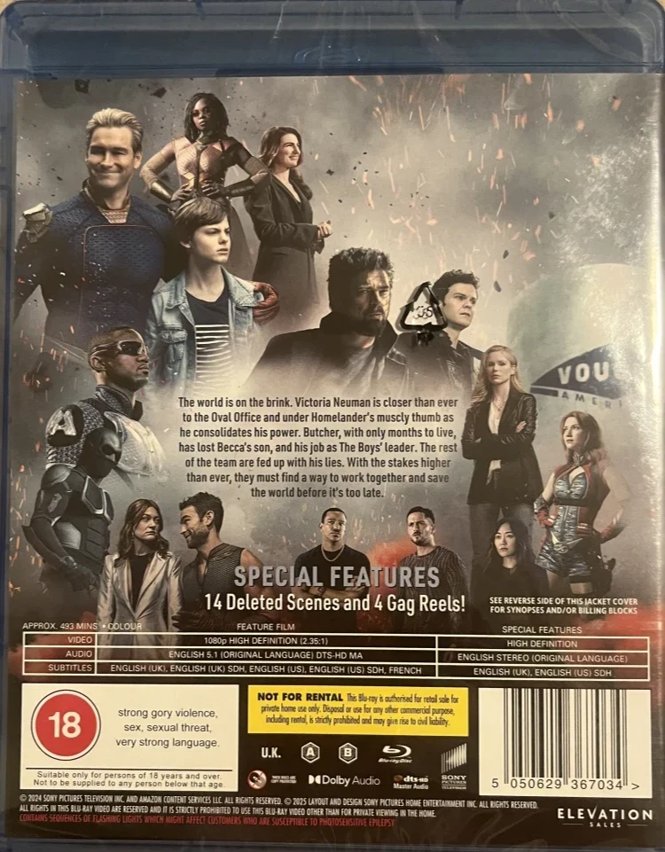 The Boys - Season 4. (2024) (2 Blu-ray) Kausi 4