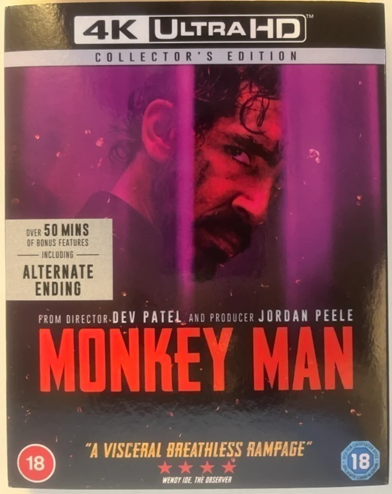 Monkey Man [4K Ultra HD] [2024] Slipcover