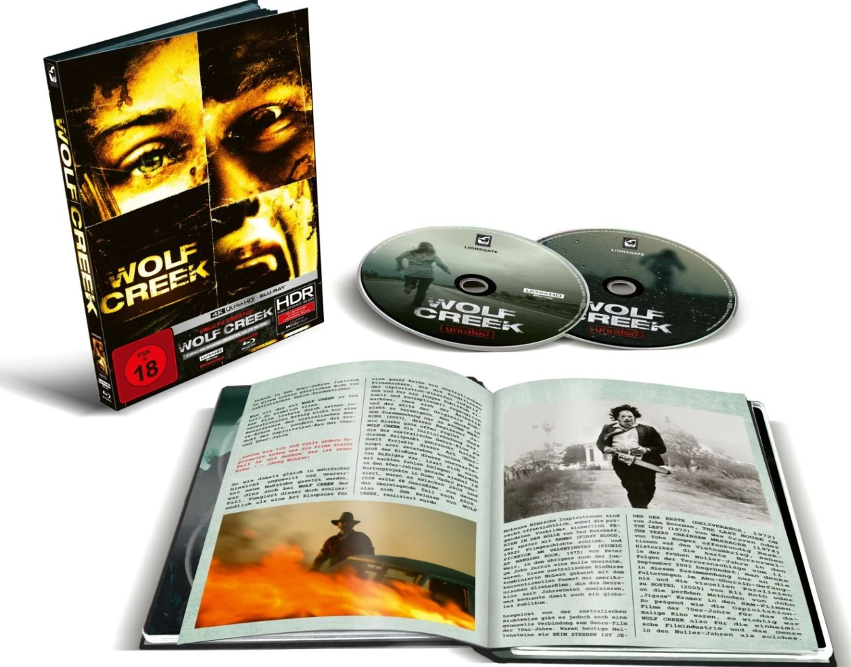 Wolf Creek - Limited Edition Mediabook B (4K Ultra HD + Blu-ray) Unrated version