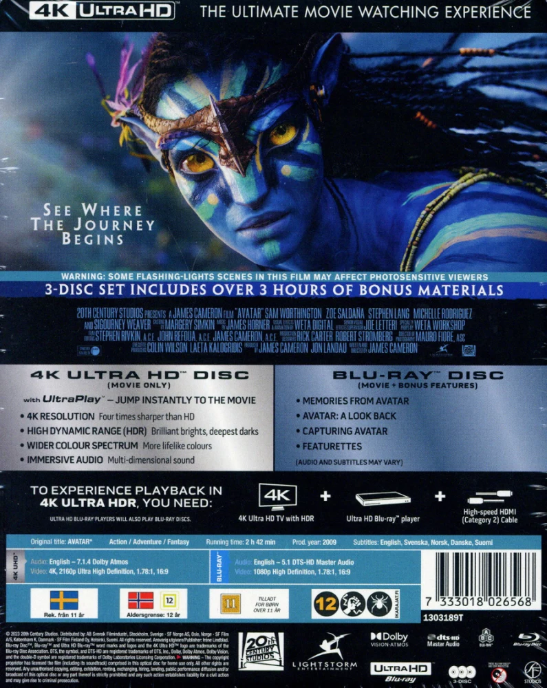 Avatar - Limited Edition Steelbook (4K Ultra HD + Blu-ray + Bonus) (3 disc)