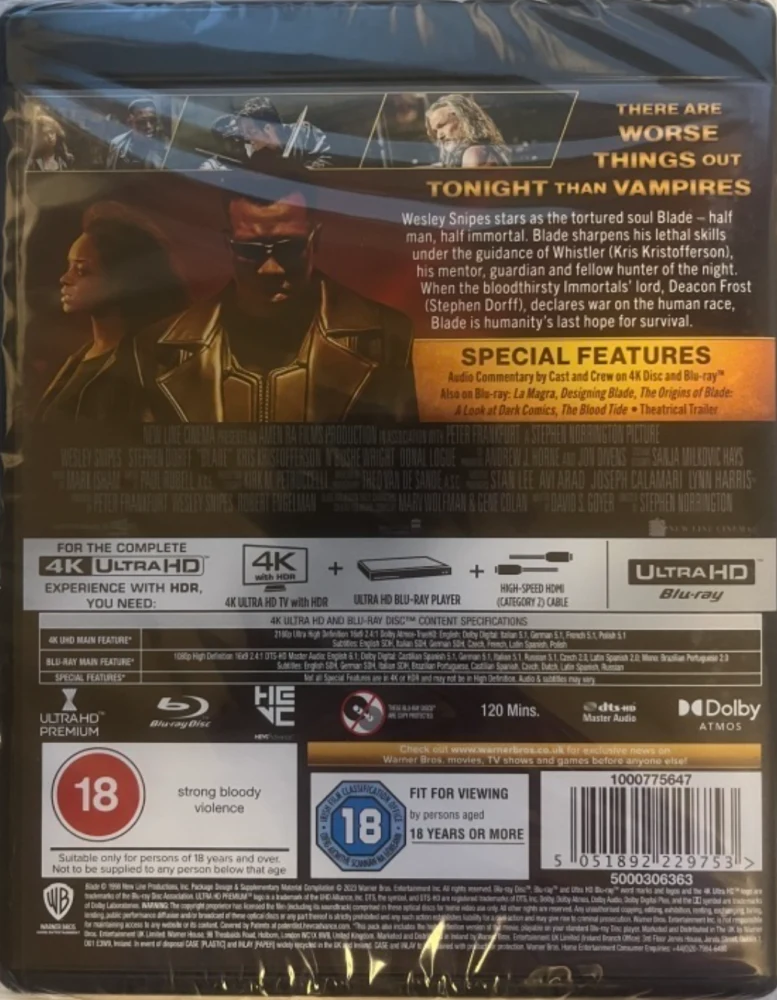 Blade - The Daywalker (4K Ultra HD)