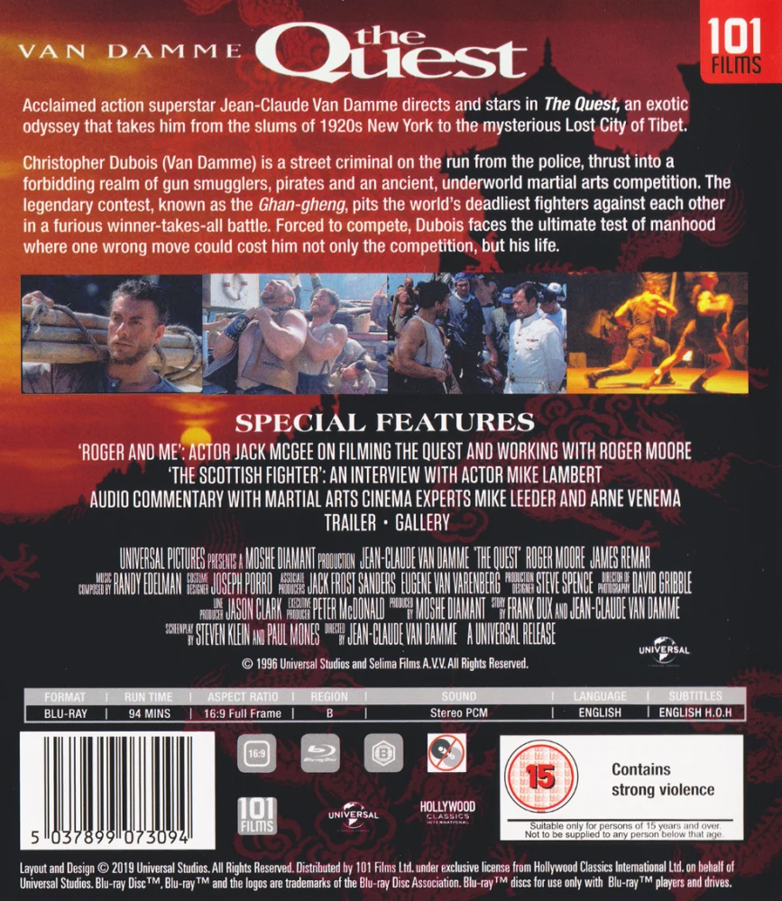 The Quest - Haastaja (Blu-ray) Jean Claude Van Damme