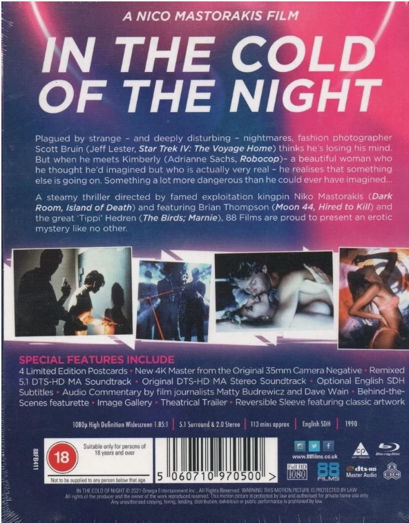Hyytävä yö - In the Cold of the Night (Blu-ray) Limited Edition Slipcase (1990)