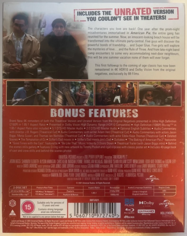 American Pie 2 - Deluxe Collector's Edition [Ultra HD + Blu-ray]