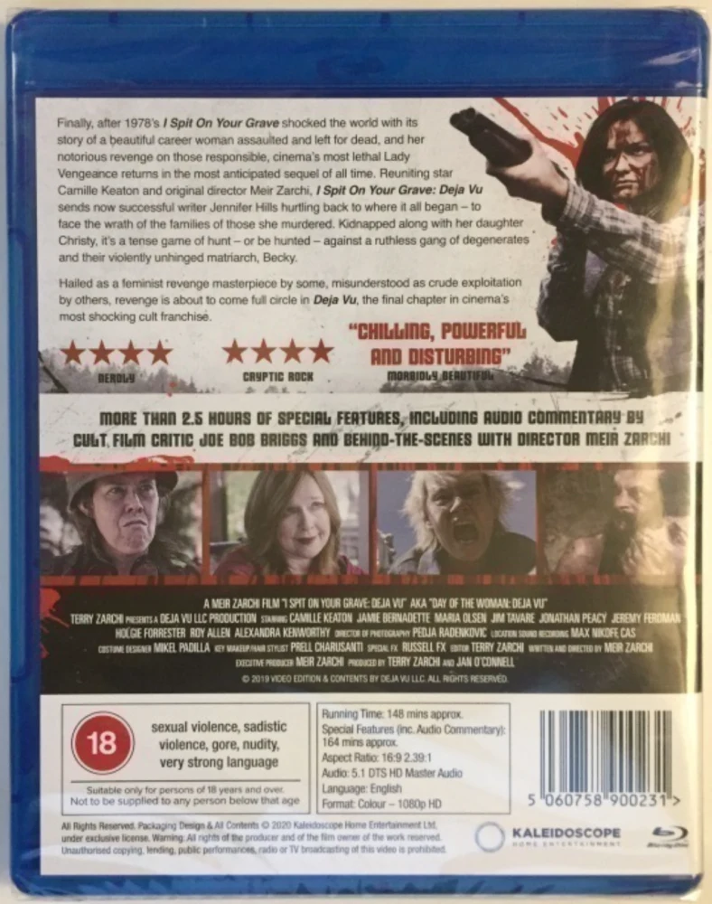 I Spit On Your Grave: Deja Vu (Blu-ray) 2019