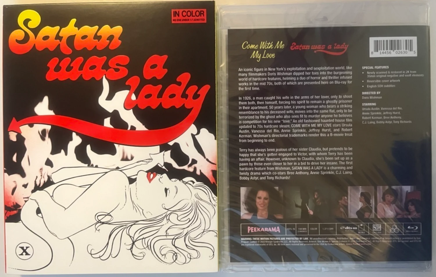 Come With Me My Love / Satan Was A Lady (Blu-ray) Limited Edition Slipcover