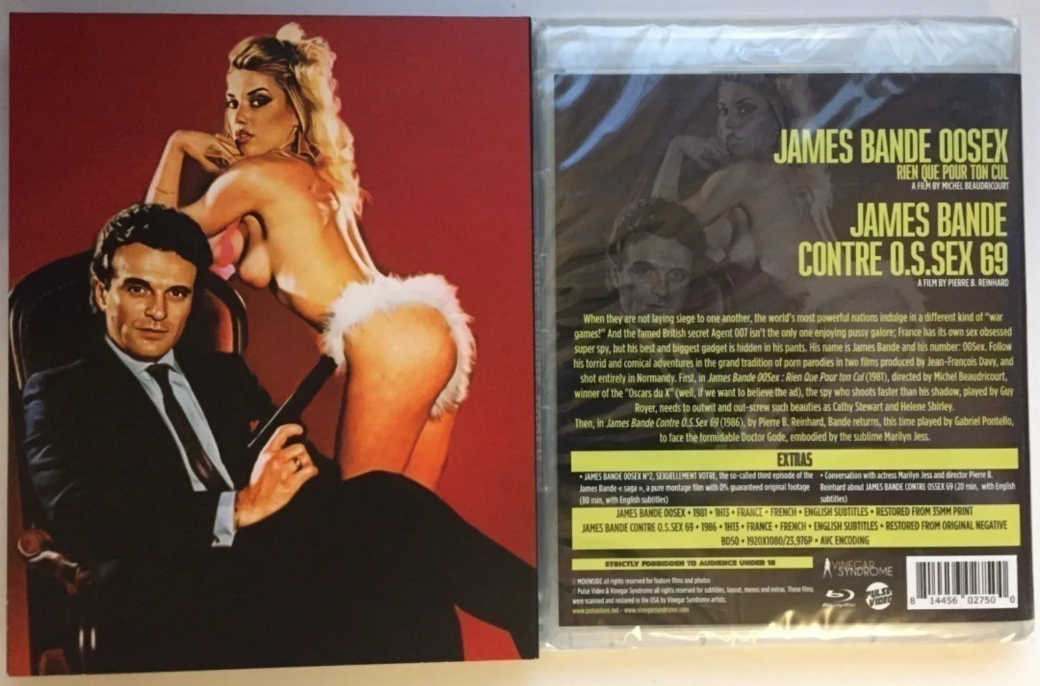 JAMES BANDE 00SEX - Limited Edition Slipcover (Blu-ray) James Bande 00 Sexe (Banned) / James Bande contre O.S.Sex 69