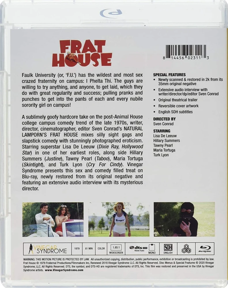 Frat House (1979) Limited Edition Slipcover (Blu-ray) Vinegar Syndrome
