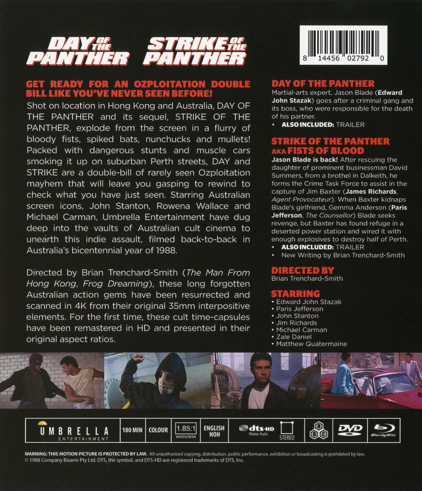 Day of the Panther + Strike of the Panther (Blu-ray) Limited Edition Slipcover