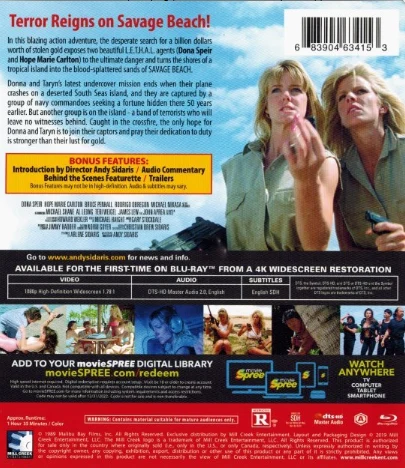 Agenttitytöt kuoleman rannikolla - Savage Beach (Blu-ray) Andy Sidaris -elokuva (1989)