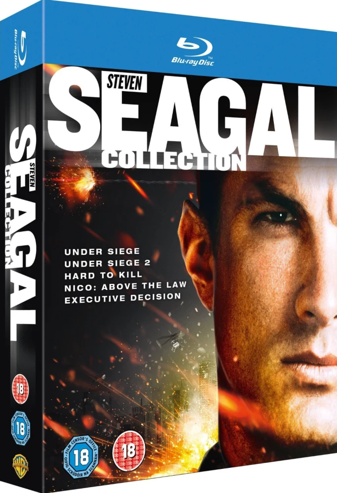 Steven Seagal Collection (5x Blu-ray) Under Siege - Kaappaus Merellä / Under Siege 2 - Kaappaus Raiteilla / Hard to Kill - Vaikeasti Tapettava / Nico: Above the Law / Executive Decision - Ratkaisun Hetket