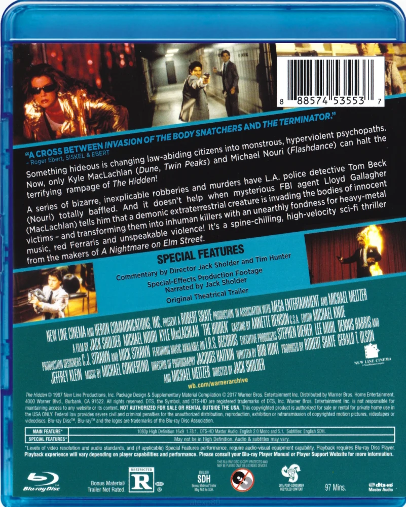 Pahan naamio - The Hidden [Blu-ray]