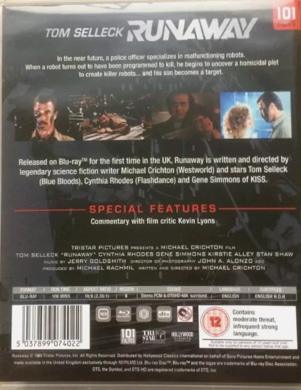Karkuri - Runaway [Blu-ray] Tom Selleck (1984)