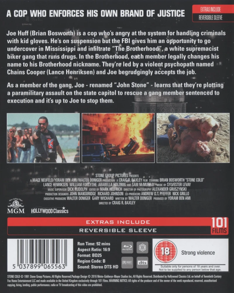 Stone Cold – Syntynyt vaaralliseksi (1991) (Blu-ray)