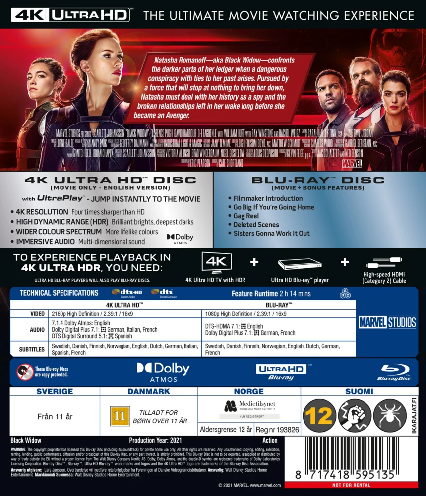 Black Widow (4K Ultra HD + Blu-ray)