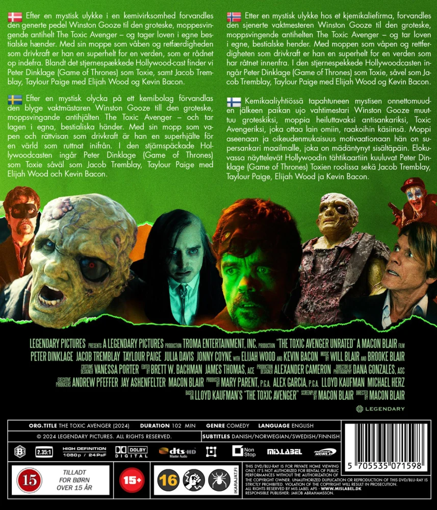 The Toxic Avenger (2023) Blu-ray