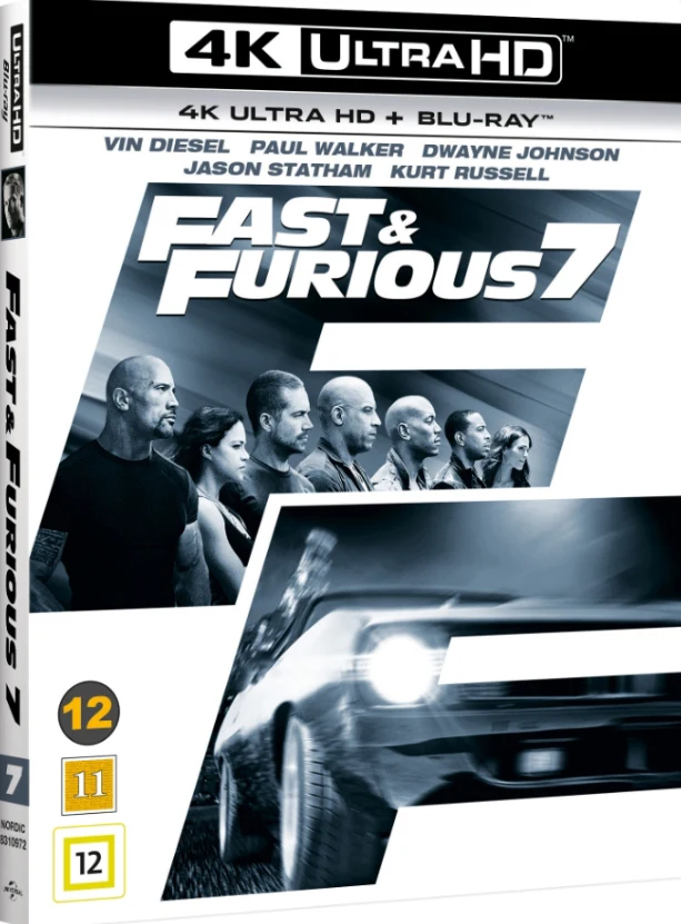 Fast & Furious 7 (4K Ultra HD + Blu-ray) Slipcover