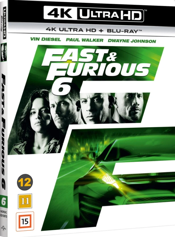 Fast & Furious 6 (4K Ultra HD + Blu-ray) Slipcover