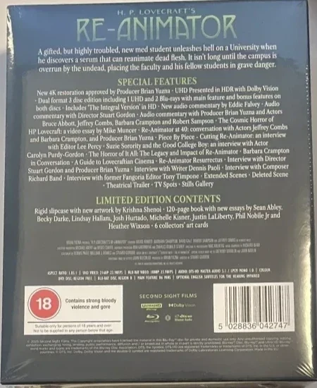 Re-Animator (1985) Limited Edition (4K UHD + 2 Blu-ray)