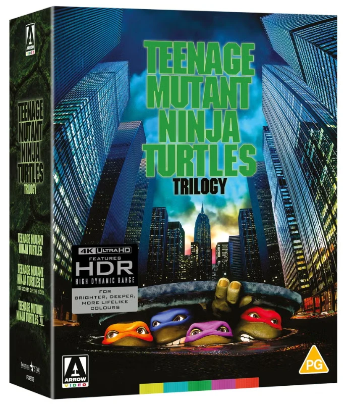 Teini-ikäiset mutanttininjakilpikonnat - Trilogia - Limited Edition (4K Ultra HD) (Arrow) Teenage Mutant Ninja Turtles Trilogy