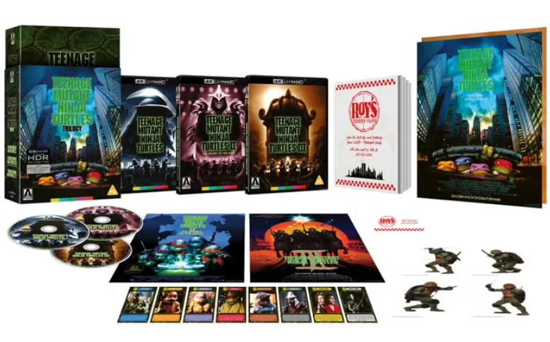 Teini-ikäiset mutanttininjakilpikonnat - Trilogia - Limited Edition (4K Ultra HD) (Arrow) Teenage Mutant Ninja Turtles Trilogy