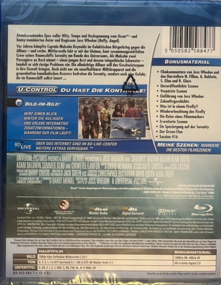 Joss Whedon: FIREFLY (koko TV-sarja) & SERENITY Blu-ray