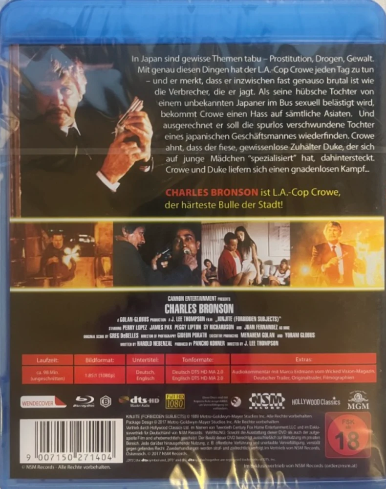 Kielletty Kohde (Blu-ray) Charles Bronson (1989) Kinjite: Forbidden Subjects