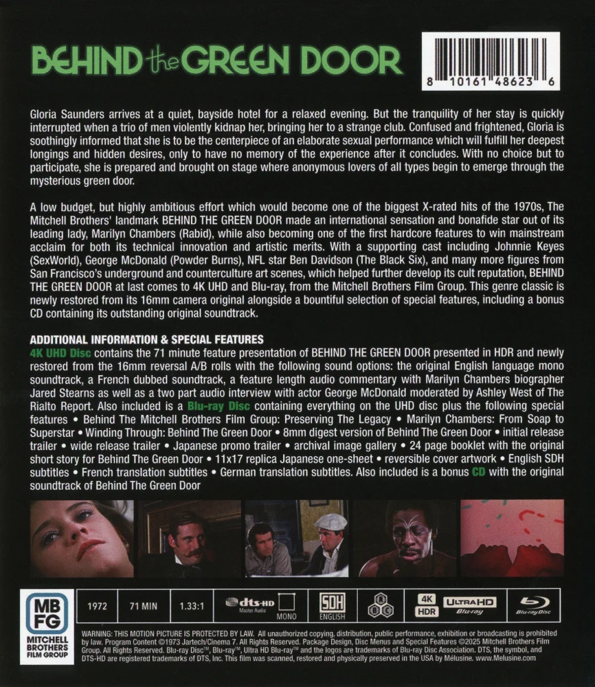 Behind the Green Door - Limited Edition Slipcase (4K Ultra HD + Blu-ray + CD) Banned (Limited - 4,000 copies)