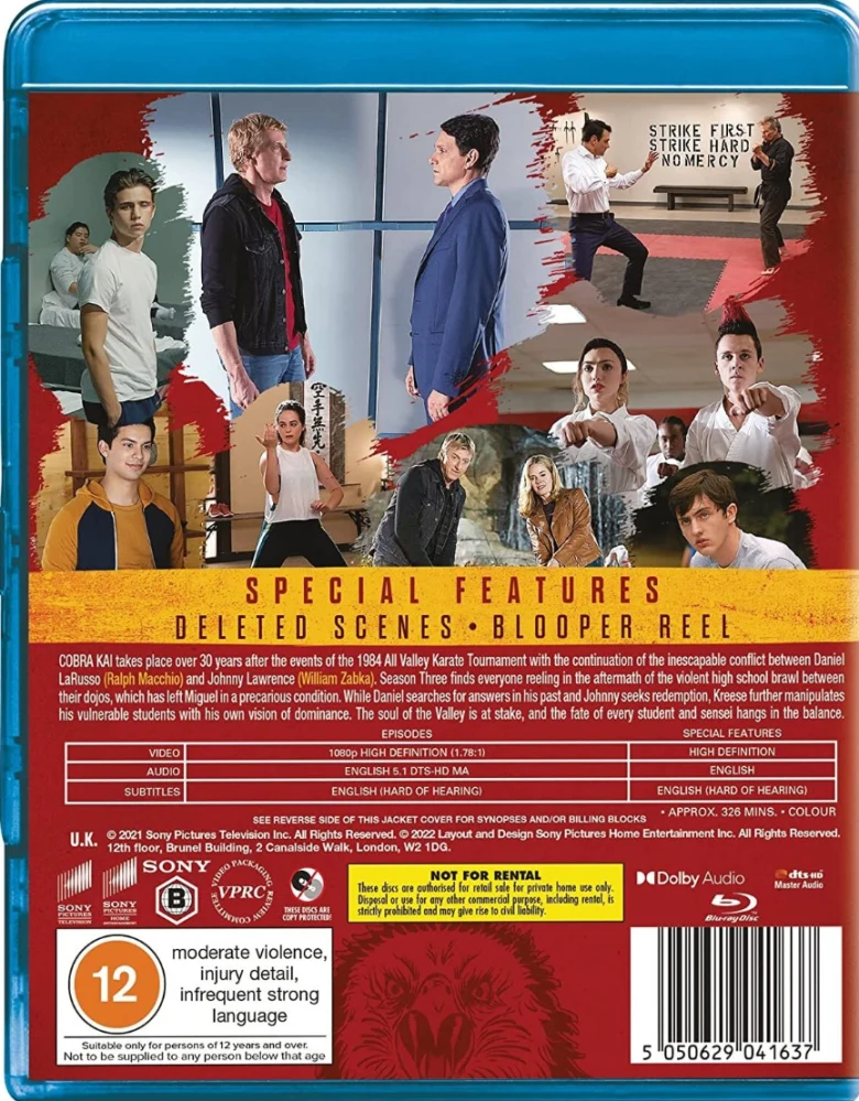 Cobra Kai - Kausi 3 (Blu-ray) (Import) 2021
