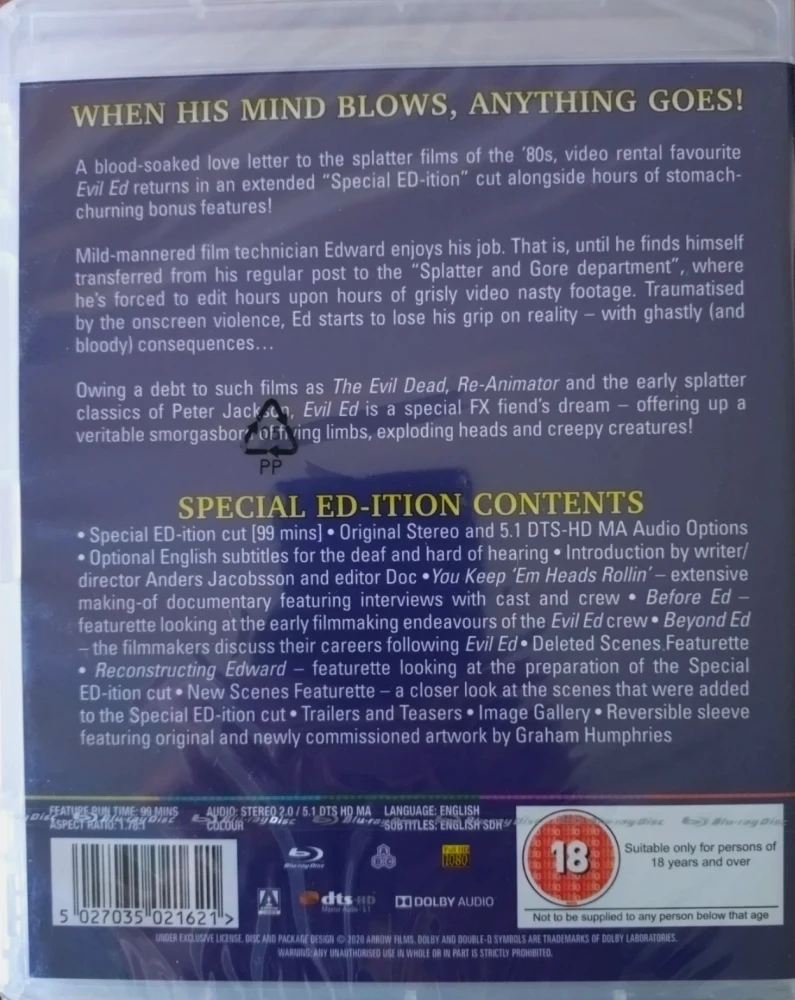 Evil Ed (Blu-ray) Special Ed-ition (Arrow)