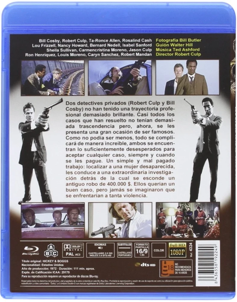 Tappajien takaa-ajo (Blu-ray) 1972 (Walter Hill, Bill Cosby) Hickey & Boggs