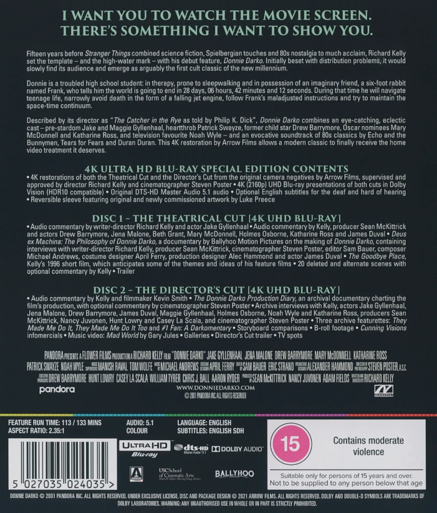 Donnie Darko - Special Edition (4K Ultra HD) ARROW