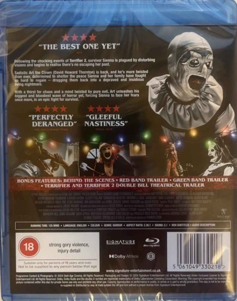 Terrifier 3 (Blu-ray) 2024