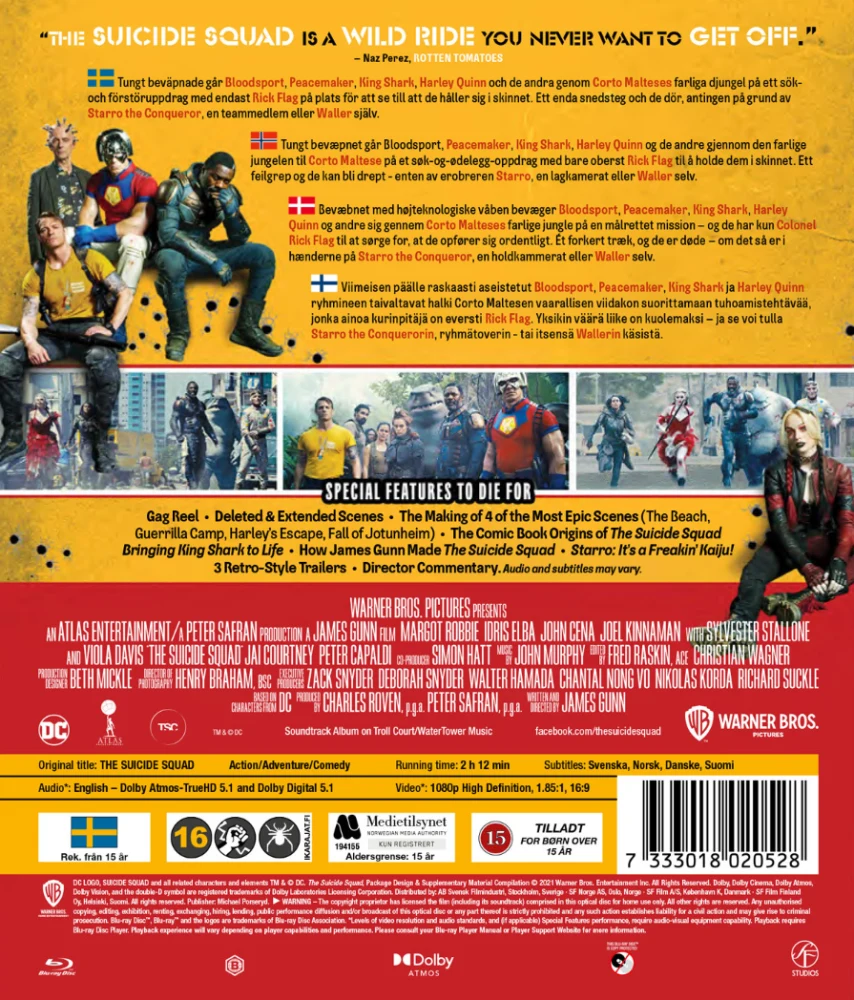 The Suicide Squad (Blu-ray) Ohjaus: James Gun (2021) The Suicide Squad: Suicide Mission