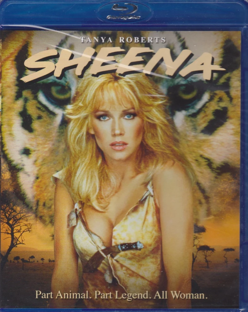 Sheena - viidakon kuningatar (Blu-ray) VHS Retro Packaging (1984) Mill Creek (Slipcover)