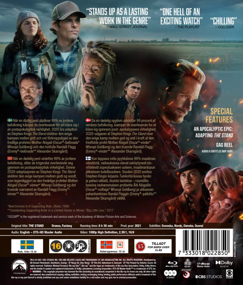 The Stand (Blu-ray) 2021 sovitus Stephen Kingin kirjasta
