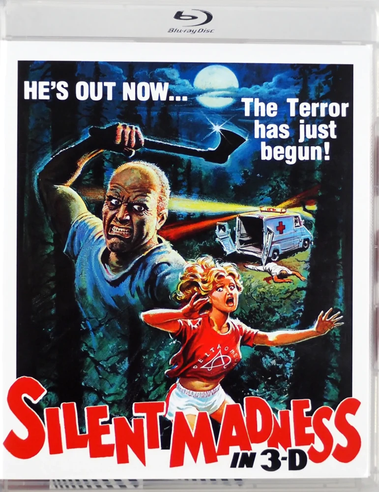 Silent Madness in 3D (Blu-ray 3D + Blu-ray) (4K masteroitu) Vinegar Syndrome / Aito Blu-ray 3D + Blu-ray + Anaglyph 3D